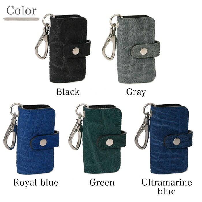 ZOO(ズー) ZKC-052 キーケース 5連 象革 象の鼻革 2つ折り