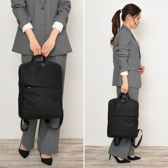 PERENNE ペレンネ a4 ナイロン 撥水加工 バックパックキャリーオン機能 ノートPC収納 ポケット多数 【メーカー直販】20128