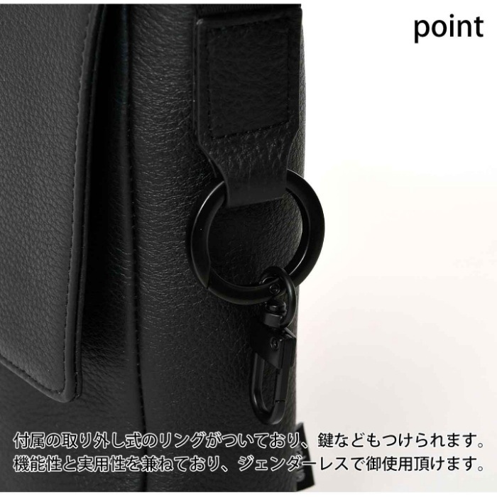 waku ワク WK-0102 ソフト 本革 牛革 メンズ レディースショルダーバッグ  肩掛け 斜め掛け ユニセックス ミニバッグ 