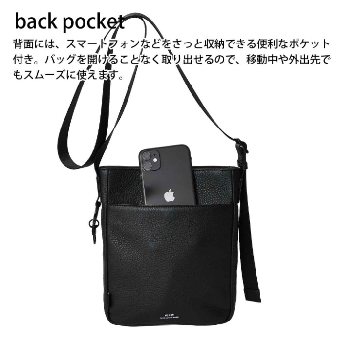 waku ワク WK-0104 ソフト 本革 牛革 メンズ レディースショルダーバッグ 肩掛け 斜め掛け ユニセックス レザーショルダーバッグ 
