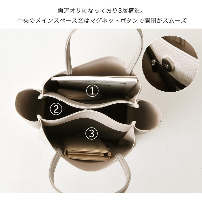 PERENNE ペレンネ 軽量 エコレザートートバッグ 肩掛け レディースバッグ 軽い 大人女子 シンプル バッグ 【メーカー直販】 20131