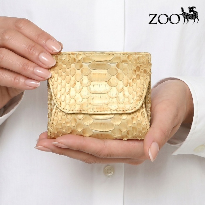 ZOO ズー 日本製 ZMM-013 ヘビ革 短財布 ダイヤモンドパイソン カードケース コインケース 蛇 スネーク 本革 パイソン革 サイフ 鞄 財布
