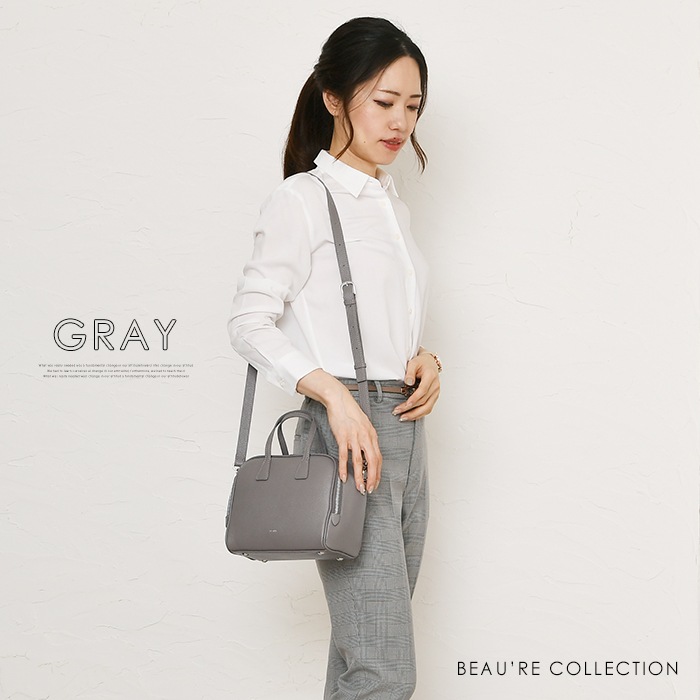 Beaure ヴュレ レディースバッグ本革2way ハンドバッグ ショルダー 肩掛け 斜め掛け ボックス型ボストンバッグ ビュレB-24424 