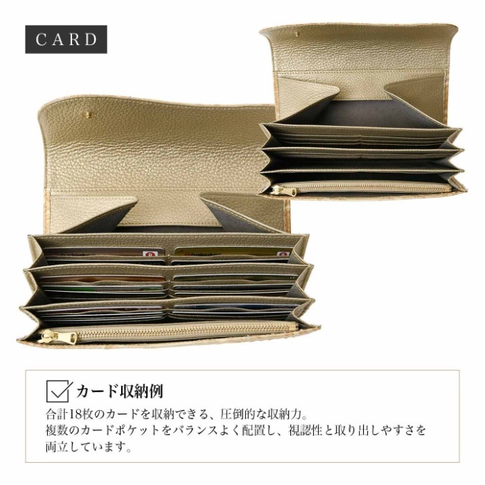 ZOO ズー 日本製 ZLW-172 ヘビ革 かぶせ長財布 ダイヤモンドパイソン 蛇 スネーク 本革 サイフ 鞄 財布 