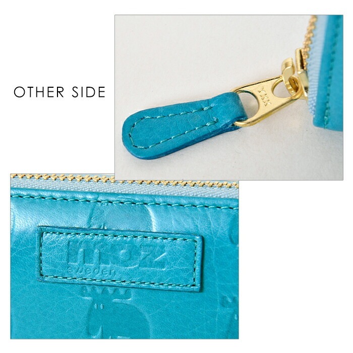 moz モズ 本革 ラウンドファスナー 長財布 エルク ヘラジカ