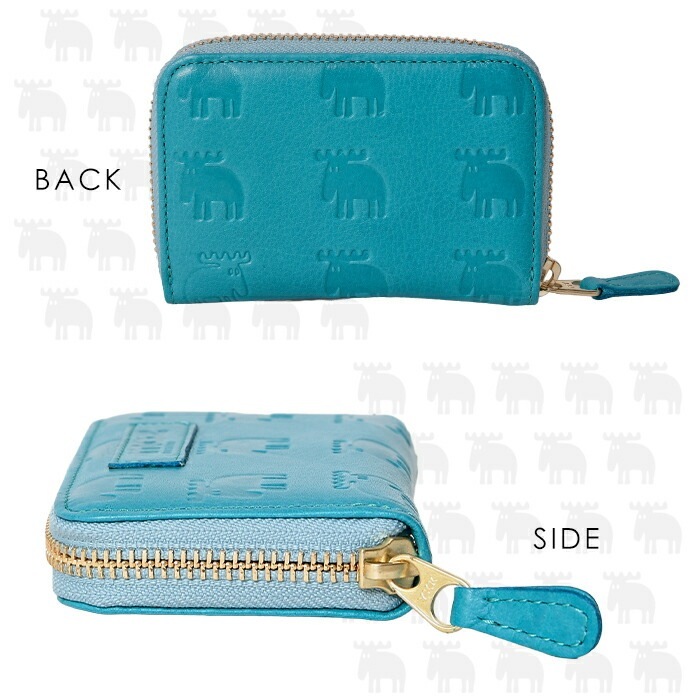 moz モズ 本革 ラウンドファスナー短財布 エルク ヘラジカ moz モズ 本革 ラウンドファスナー短財布 エルク ヘラジカ