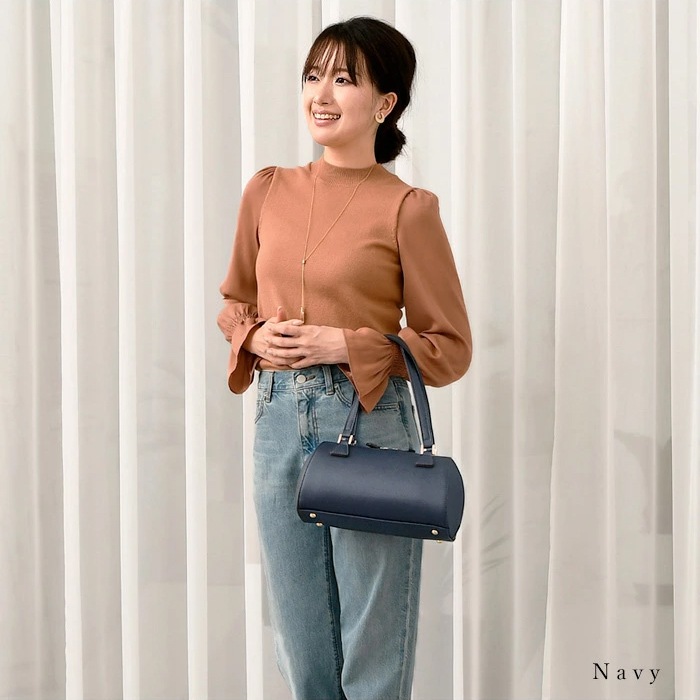 PERENNE ペレンネ ハンドバッグフォーマル 筒型ゴールド金具 【メーカー直販】 20171