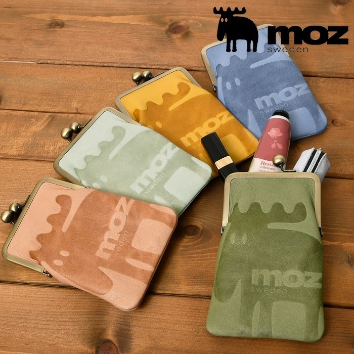 moz モズ がま口長財布 本革 Elk エルク ヘラジカ型押し スウェーデン製 楽天市場】moz（モズ）牛革 がま口長財布「エルク」Elk【モズ