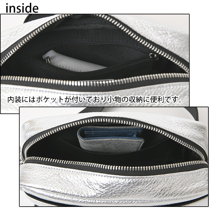 waku ワク WK-0085 ソフト 本革 斜め掛け ショルダーバッグ ユニセックス メンズ レザー ショルダー バッグ 