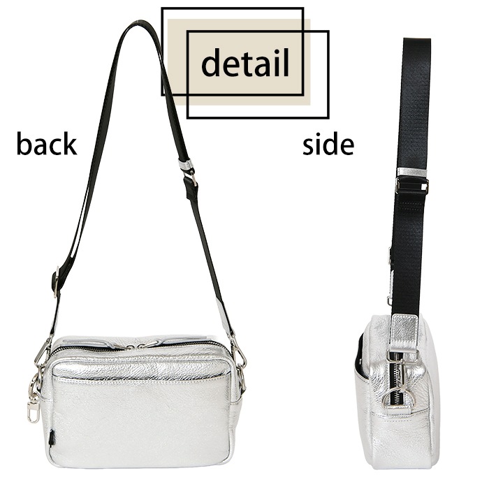 waku ワク WK-0085 ソフト 本革 斜め掛け ショルダーバッグ ユニセックス メンズ レザー ショルダー バッグ 