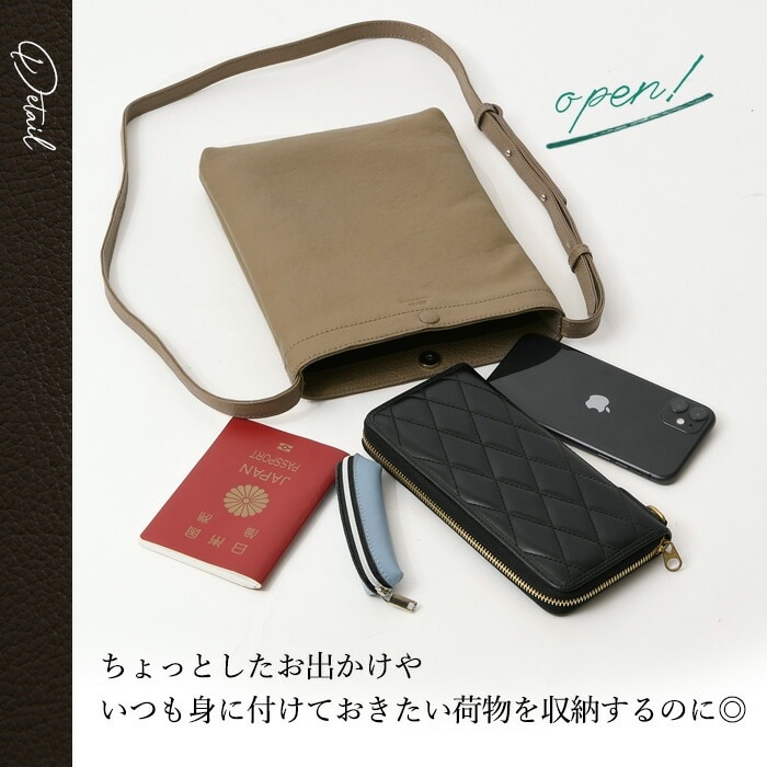 SEEKER シーカー  SKB-022GD5 本革 レディース メンズ　ミニショルダーバッグ