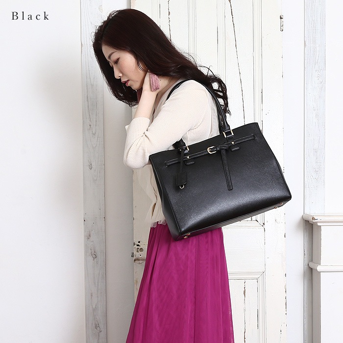 PERENNE ペレンネ トートバッグ 飾りベルトがポイント A4サイズ対応 ビジネスにもオススメ【メーカー直販】 20187