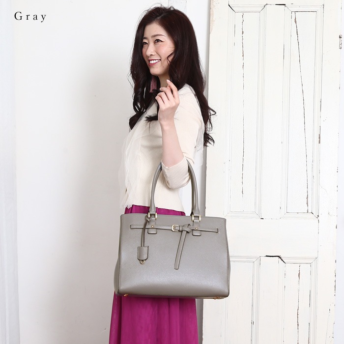 PERENNE ペレンネ トートバッグ 飾りベルトがポイント A4サイズ対応 ビジネスにもオススメ【メーカー直販】 20187