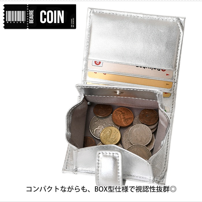 Beaure ヴュレ レディース 財布 B-25310 二つ折り短財布 レディース カジュアル コンパクト ミニ財布 ビュレ