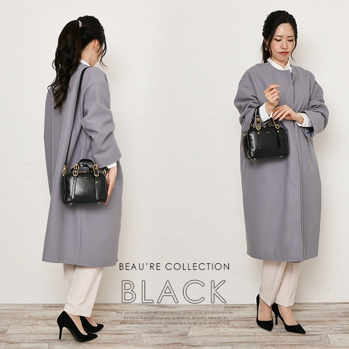 Beaure ヴュレ レディースバッグ B-25331 本革 ハンドバッグ 2wayショルダー肩掛け 斜め掛け ボストンバッグ ビュレ 