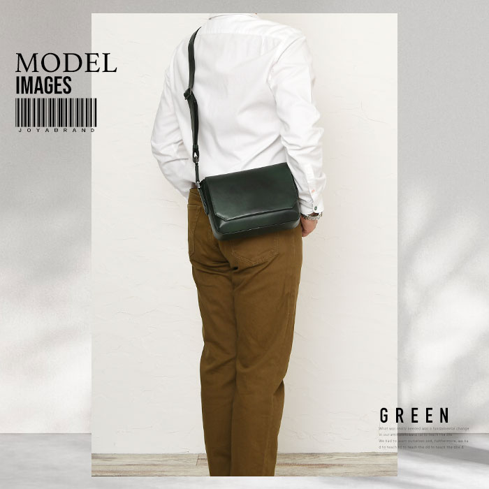 JOYA ジョヤ JV2010 メンズ 本牛革 レザー 斜め掛け ショルダーバッグ ボディバッグメンズ カジュアルバッグ