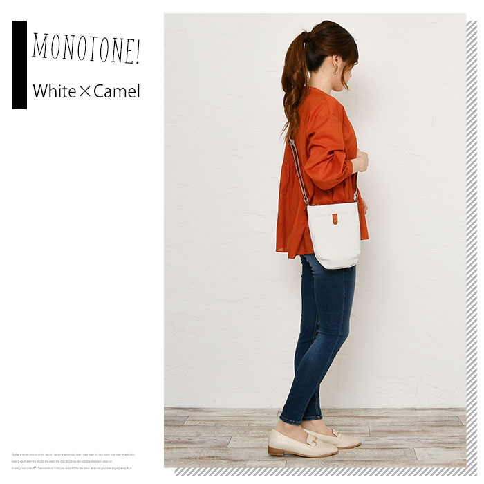 Lahella ラヘラ L-230 レディースポリウレタン×牛革 ポシェットミニショルダーバッグ