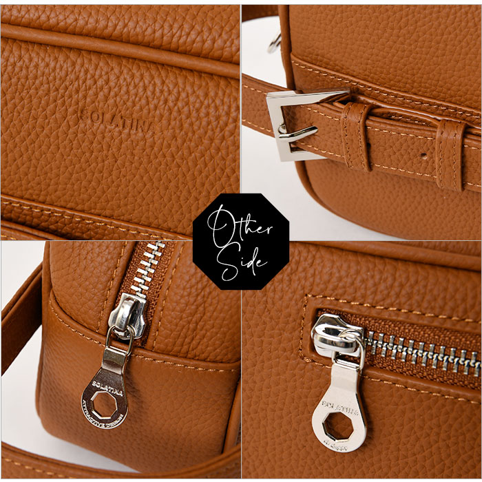 SOLATINA (ソラチナ) SBI-00015 本革牛革 シュリンク調 本革 スクエア型 クラッチバッグハンドセカンドバッグ 