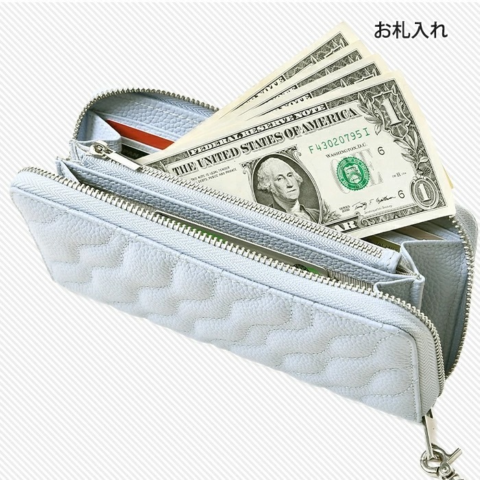 Beaure ヴュレ レディース長財布 本革 牛革 レザーラウンドファスナー財布 B-24309