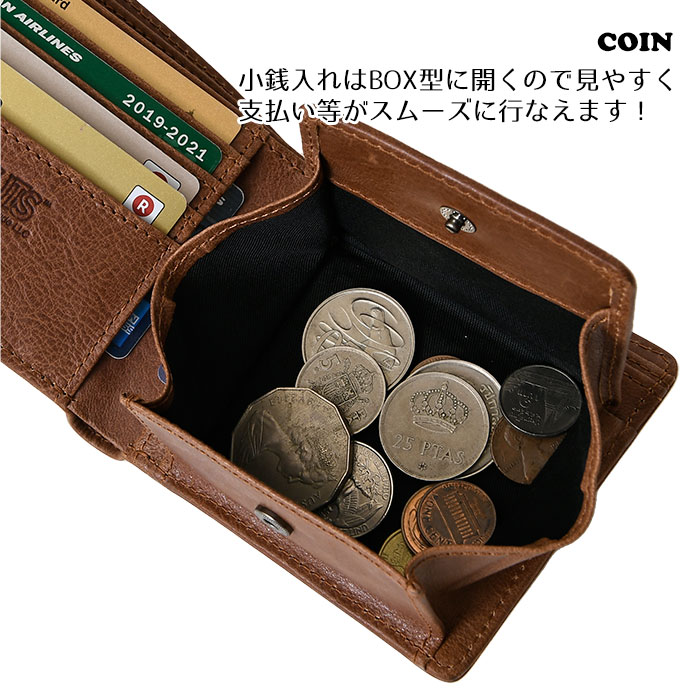 SNOOPY スヌーピーPEANUTS ピーナッツJOE COOL 二つ折り 短財布