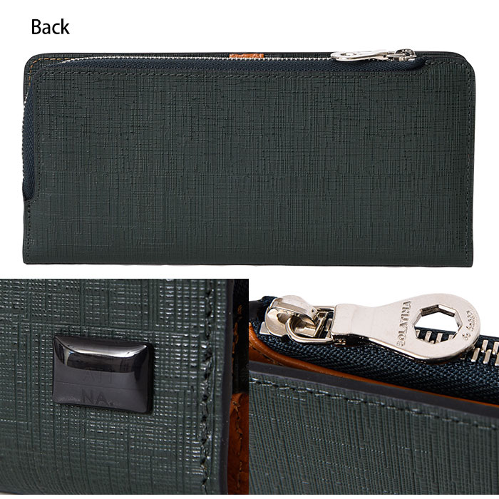 SOLATINA(ソラチナ)  SW-39601メンズ 長財布 二つ折り L字ファスナー College ser.(カレッジシリーズ) ロングウォレット