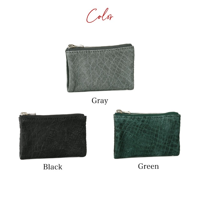 ZOO(ズー) ZKC-061 本革 レザーカバ革 キーケース ヒポポタマス 姫路レザー ヌメ革 小銭入れ YKKEXCELLA コイン入れ