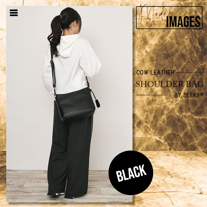 SEEKER シーカー SKB-GS05 本革 シュリンクレザー ショルダーバッグメンズ レディース カジュアルバッグ