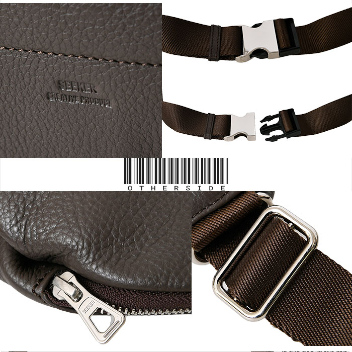 SEEKER シーカーSKB-022SH4 本革ソフトシュリンク レザーボディーバッグ