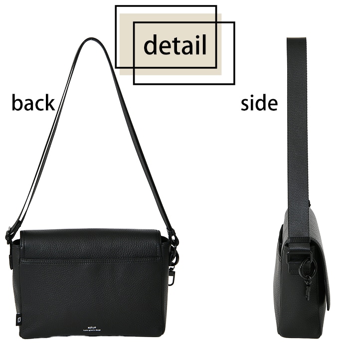 waku ワク WK-0098 ソフト 本革 斜め掛け ショルダーバッグ