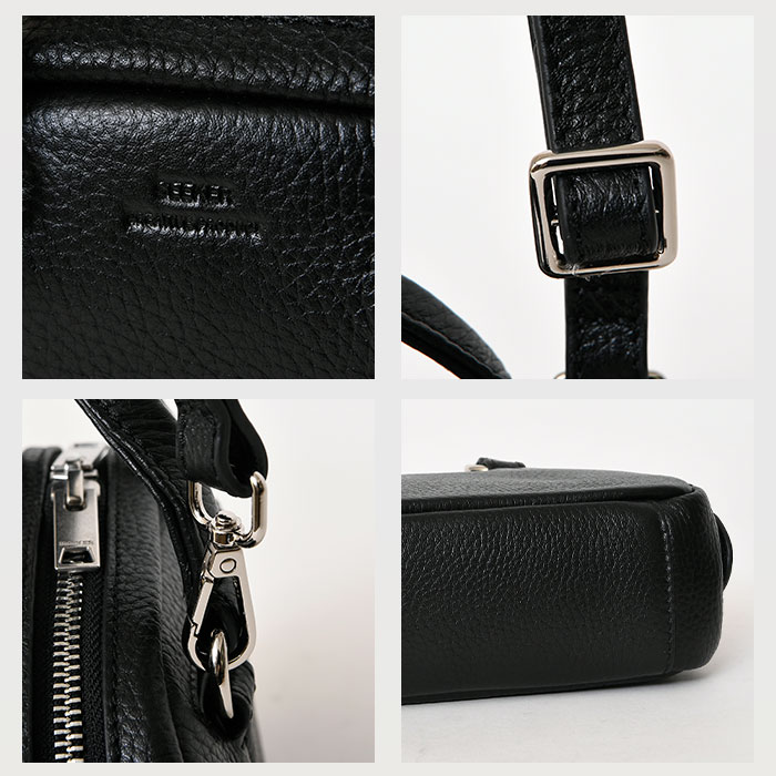 SEEKER シーカー SKB-FL07 本革 シュリンクレザー 本革 ミニバッグメンズ レディース カジュアルバッグ