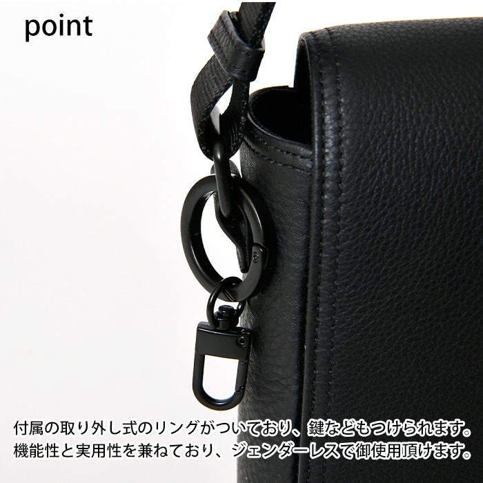 waku ワク WK-0099 ソフト 本革 斜め掛け ショルダーバッグボディバッグ ユニセックス メンズ バッグ 