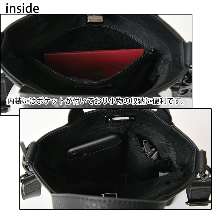 waku ワク WK-0100 ソフト 本革 斜め掛け ショルダーバッグハンドバッグ ユニセックス メンズ バッグ 