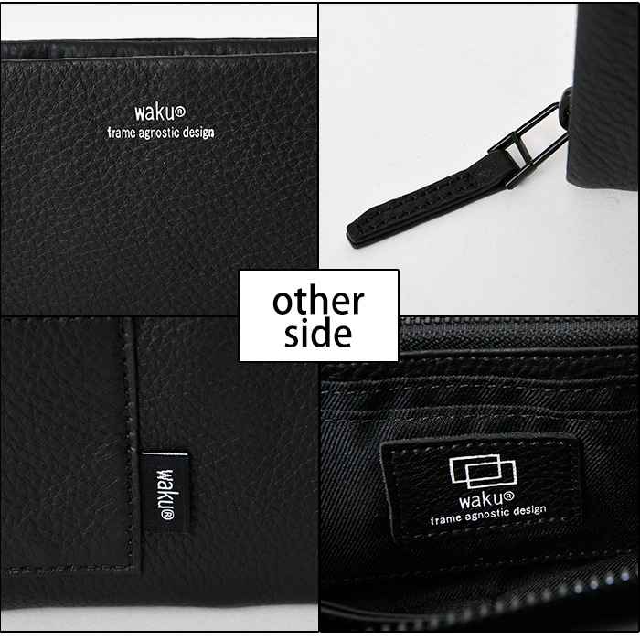 waku ワク WKW-0009ソフト 本革 長財布 お財布 ラウンドファスナー 財布 レディース メンズ レザー 札入れ カード入れ 牛革 鞄 通勤 カジュア 