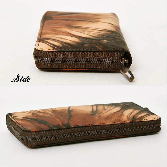 ZOO ズー 日本製 ZLW-162 本革 牛革 泥染め 長財布 ラウンドファスナーイタリアンレザーメンズ 財布