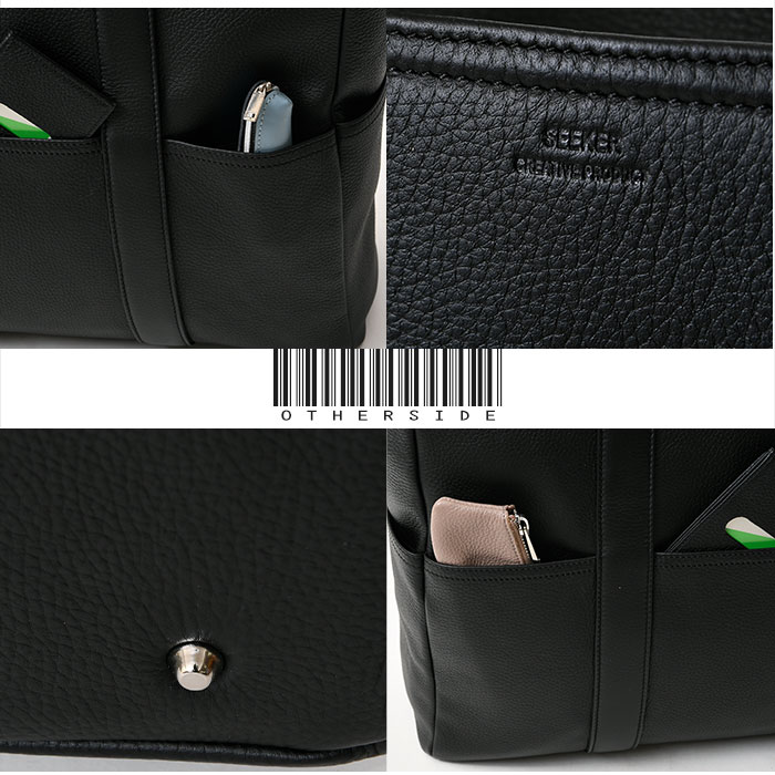 SEEKER シーカー トート シュリンクレザー S SEEKER シーカー SKB-SH10 本革牛革 ソフトシュリンクレザー