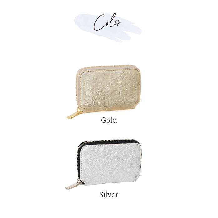 mu (ムー) レディース ミニ財布 75040 haku ラウンドファスナー mu財布 小銭入れ レザー サイフ 鞄 牛革 レザー ウォレット