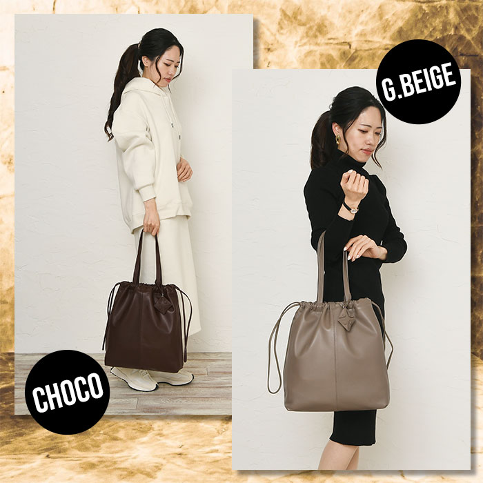 SEEKER シーカー SKB-MY01 山羊革 本革 トートバッグ 巾着 ショルダー