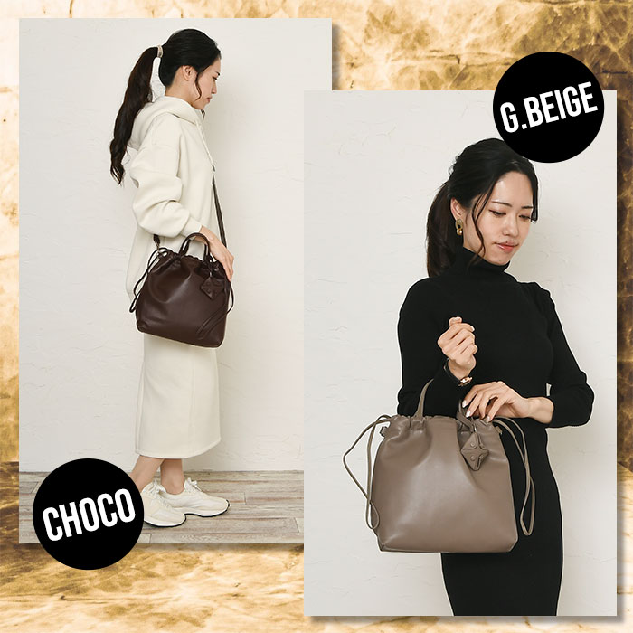 SEEKER シーカー SKB-MY02 山羊革 本革 トートバッグ 巾着 2wayショルダーバッグ 