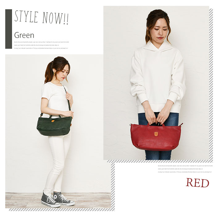 Lahella ラヘラ L-168 レディース 本革2way手提げショルダー付きハンドバッグ