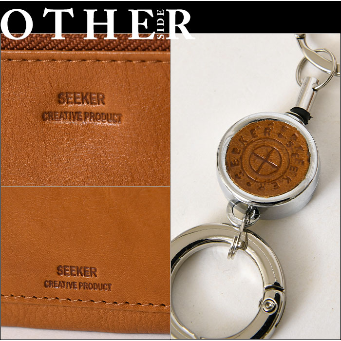 SEEKER シーカーSKW-TC04 本革 ベジタブルタンニンレザーミニ財布メンズウォレット