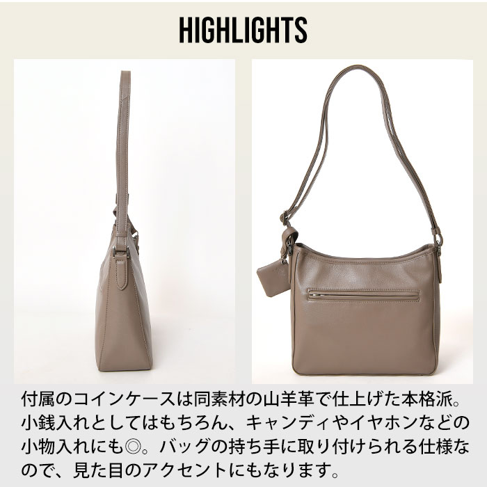 SEEKER シーカー SKB-MY03 山羊革 本革 ショルダーバッグ 