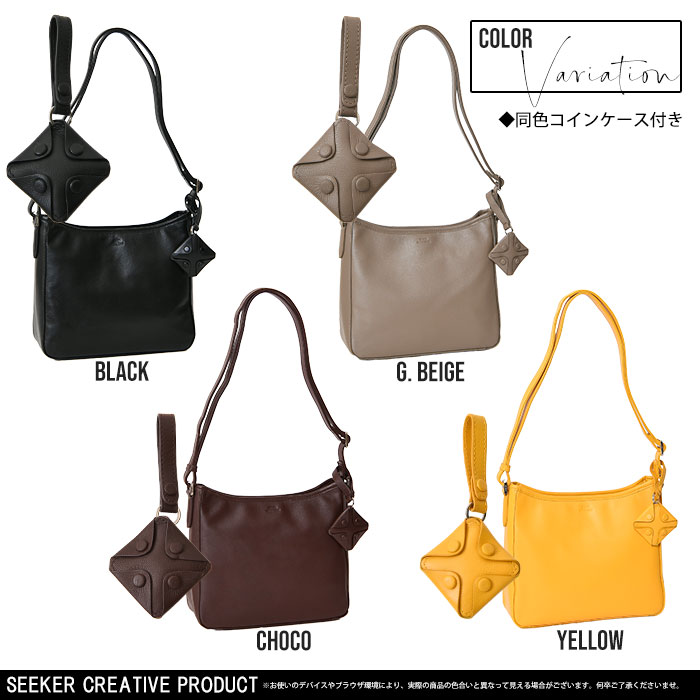 SEEKER シーカー SKB-MY03 山羊革 本革 ショルダーバッグ 
