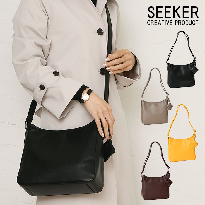 SEEKER シーカー SKB-MY03 山羊革 本革 ショルダーバッグ 