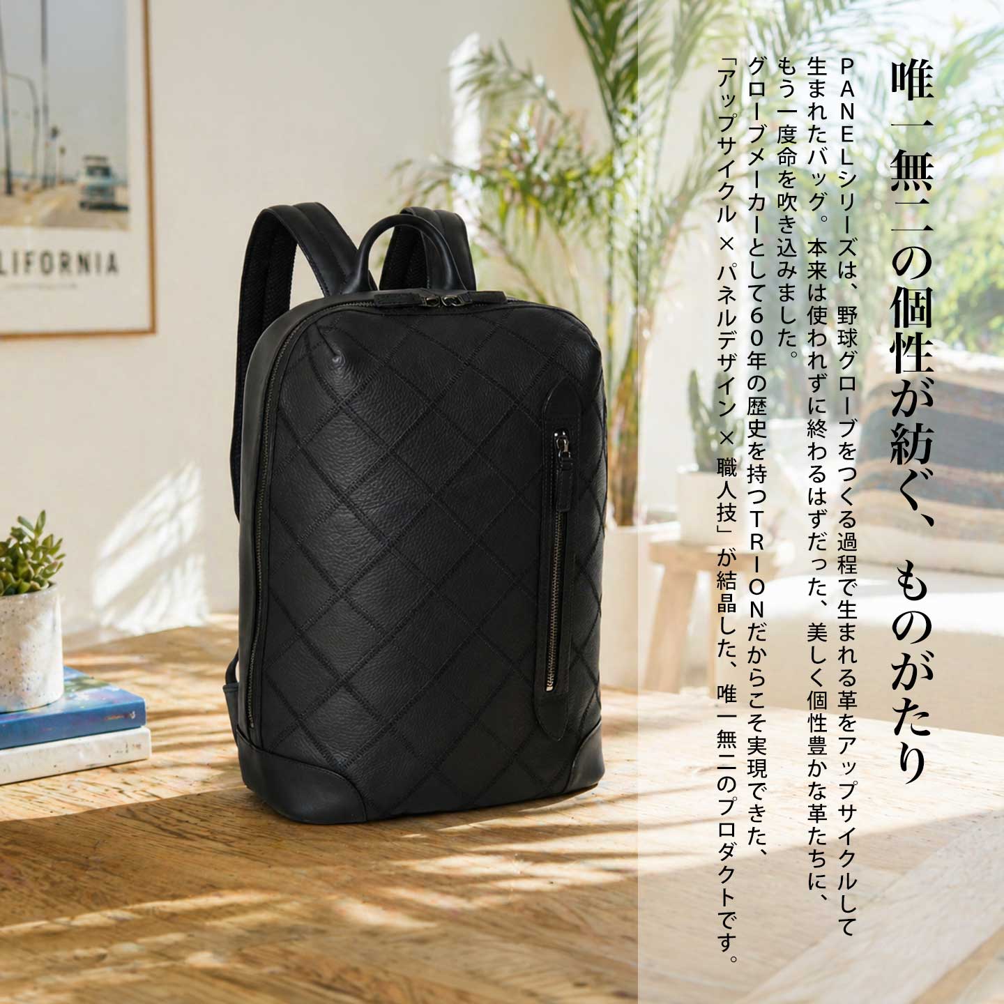 TRION トライオン 本革 レザーバッグ DPC278R メンズ a4 バックパック リュックサック 通勤通学 ビジネスバッグ
