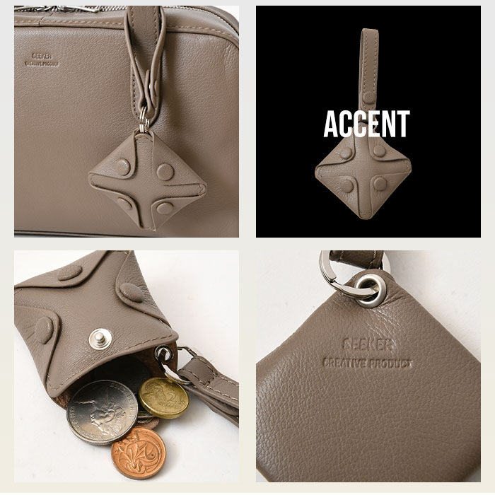 SEEKER シーカー SKB-MY05 山羊革 本革 ボストンハンドバッグ 