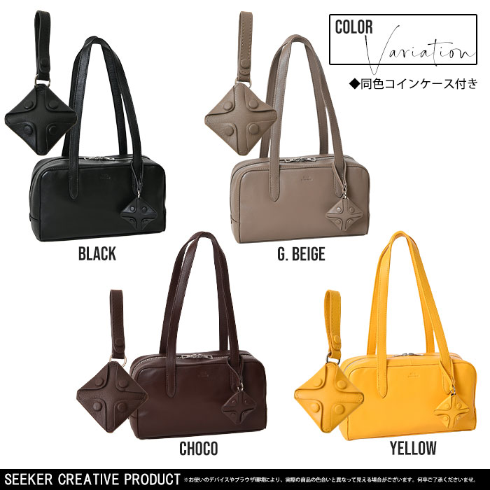 SEEKER シーカー SKB-MY05 山羊革 本革 ボストンハンドバッグ