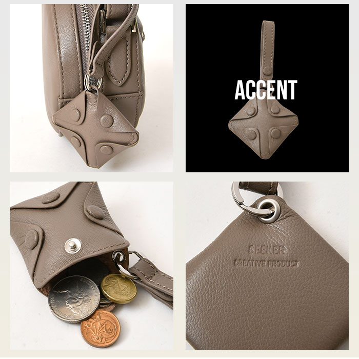 SEEKER シーカー SKB-MY07 山羊革 本革ショルダーバッグ 