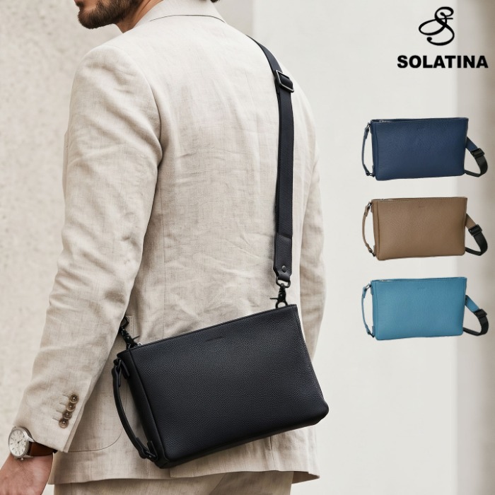 SOLATINA (ソラチナ) SBI-00011 本革牛革 3way ショルダーバッグ セカンドバッグ 通勤 通学 旅行 鞄 かばん メンズバッグ