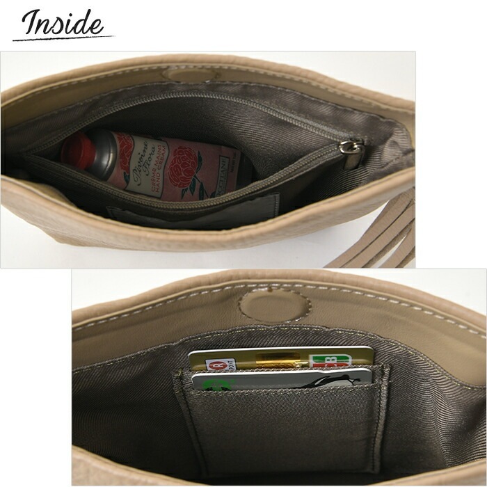 Beaure  ヴュレ レディース 本革 マグネット開閉 縦型 斜め掛け ショルダーバッグ  B-23416