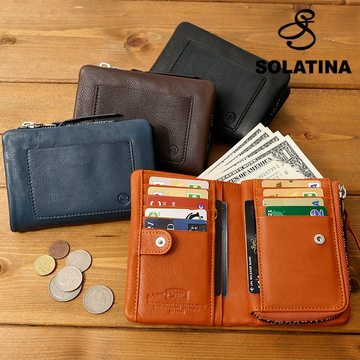 SOLATINA (ソラチナ) SW-60101 本革 牛革 メンズ財布 仔牛 YKK